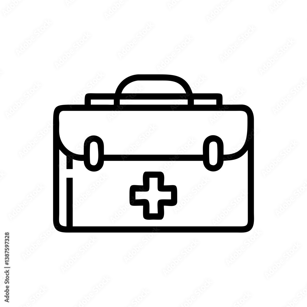 Icon of a doctorchest / first aid kit Icon of a doctorchest / first aid kit