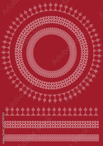 Traditional Rangoli or Kolam designs from the sub continent