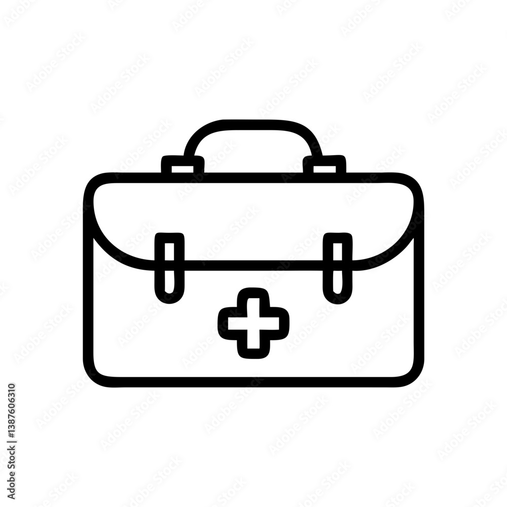 Icon of a doctorchest / first aid kit Icon of a doctorchest / first aid kit