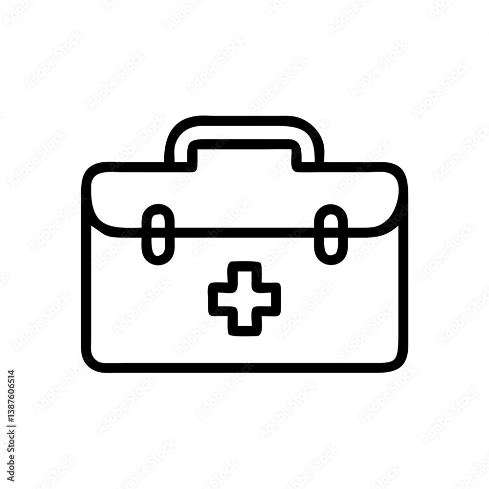 Icon of a doctorchest / first aid kit Icon of a doctorchest / first aid kit