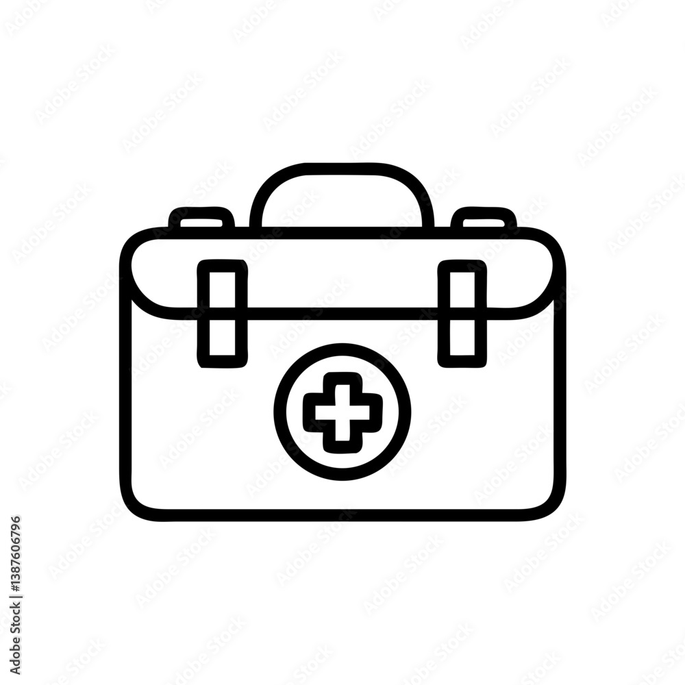 Icon of a doctorchest / first aid kit Icon of a doctorchest / first aid kit