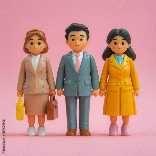 office worker 3d illustration