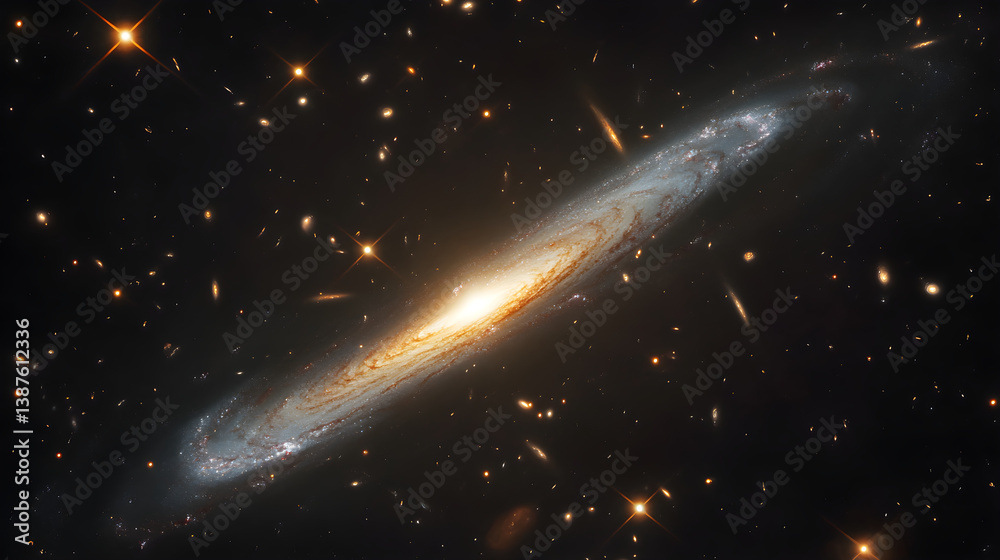 Majestic Spiral Galaxy Unveils the Wonders of the Universe in Spectacular Space Image