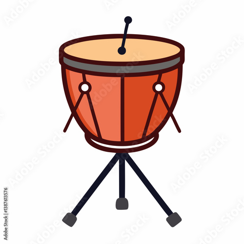 drum kit isolated on white
