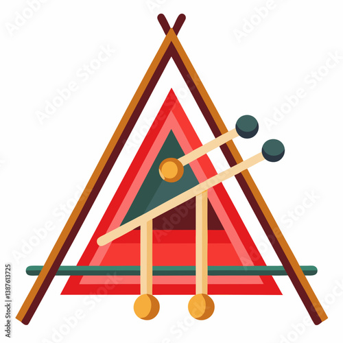 red and yellow triangle