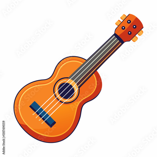 acoustic guitar vector illustration