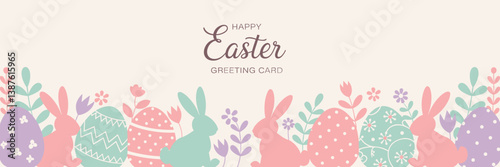 Easter poster, Easter banner, banner, Easter clipart, happy Easter, Easter 2025, 2025, Easter celebration, easter sublimation, easter card, easter, bunny, rabbit, egg, card, spring, cartoon, holiday, 