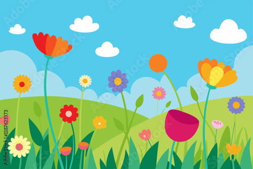 flowers and butterflies