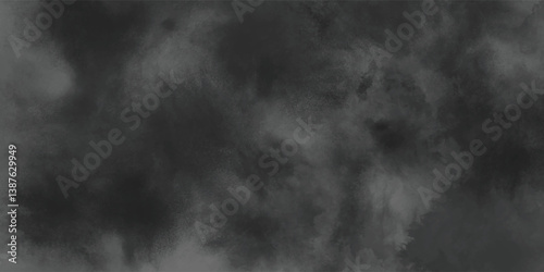 Abstract Black Fog and Cloud Formation Perfect for Cinematic Overlays or Moody Web Design


