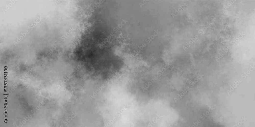 Smooth Gray Fog Pattern for Layering in Photoshop and Creating Depth in Flat Art Compositions

