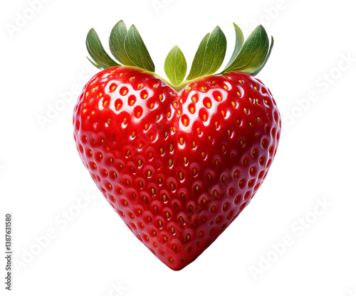 fraise en forme de coeur photo