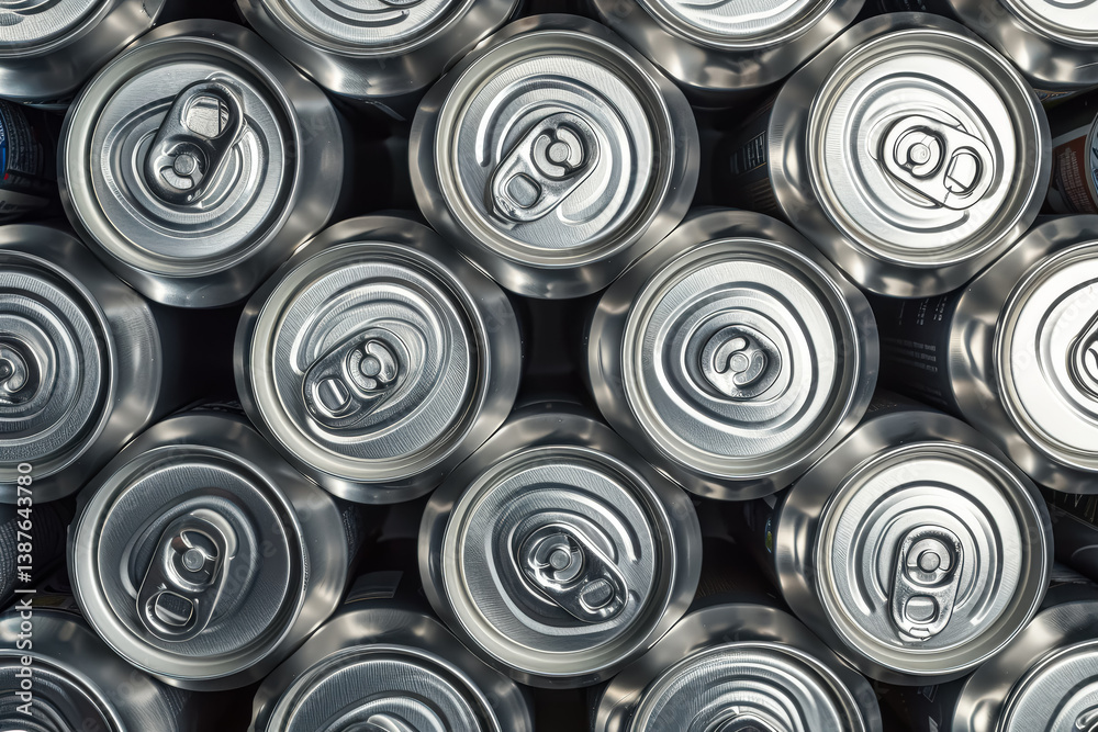 Stack of empty aluminum cans Stack of empty aluminum cans