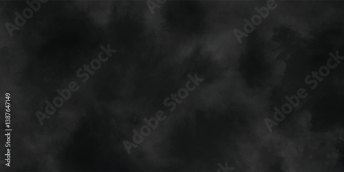 Artistic Black Foggy Texture for Use in Gothic Themes, Music Covers, or Poster Designs

