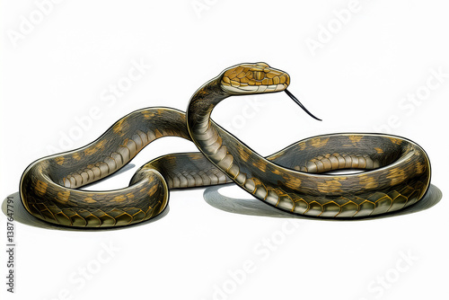 Generative AI Isolated Snake