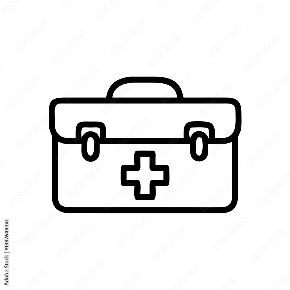 Icon of a doctorchest / first aid kit Icon of a doctorchest / first aid kit