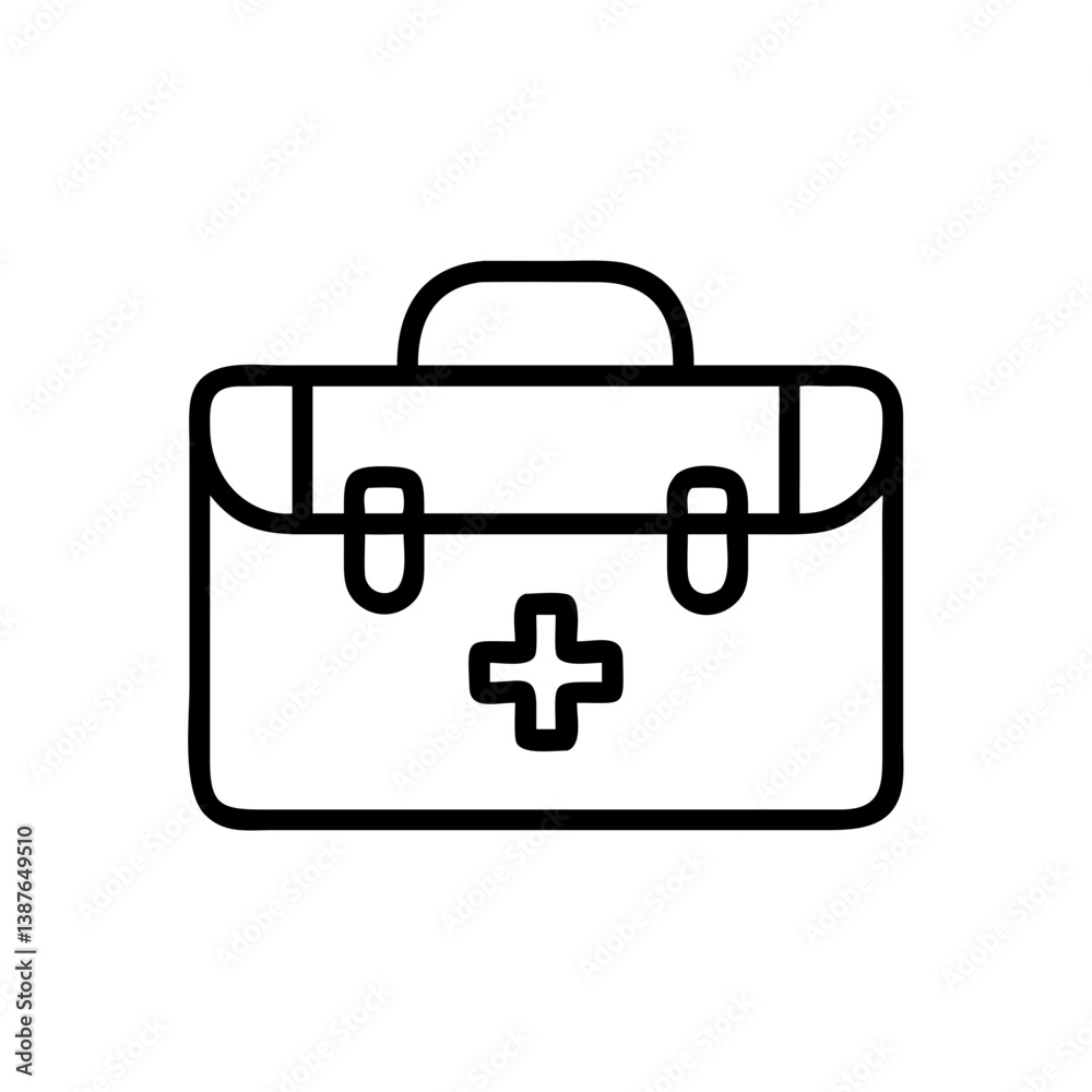 Icon of a doctorchest / first aid kit Icon of a doctorchest / first aid kit
