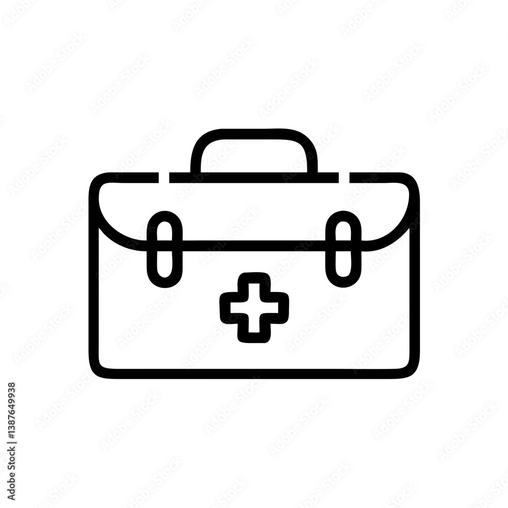 Icon of a doctorchest / first aid kit Icon of a doctorchest / first aid kit