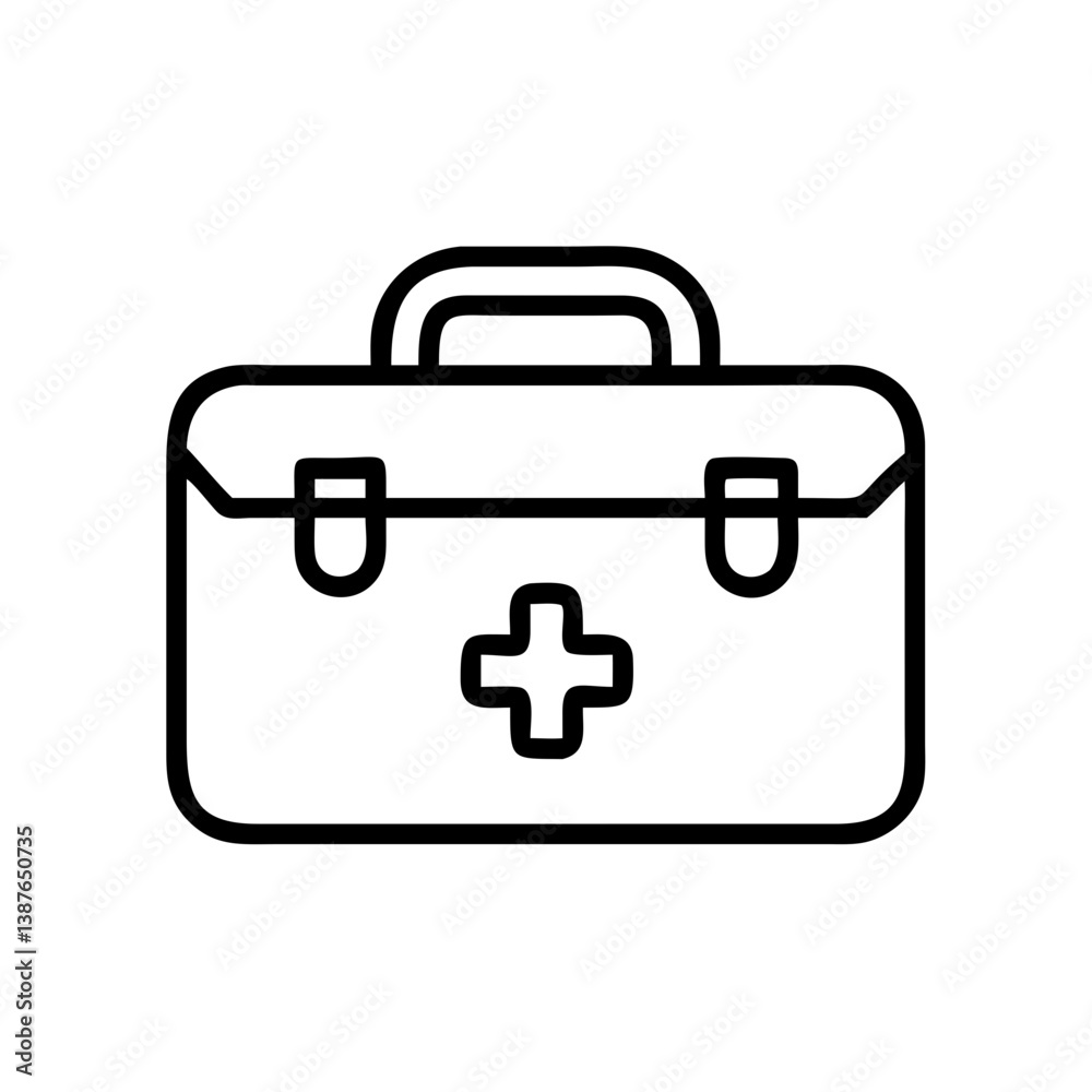 Icon of a doctorchest / first aid kit Icon of a doctorchest / first aid kit