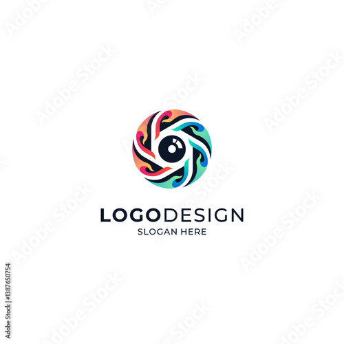 camera lens and burning fire for camera brands or photography studios