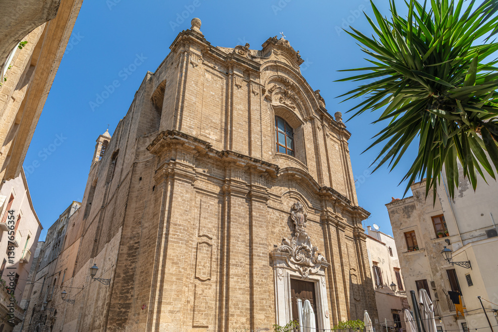 Chiesa del Santissimo Nome di Gesù, à Bari, dans les Pouilles, Italie