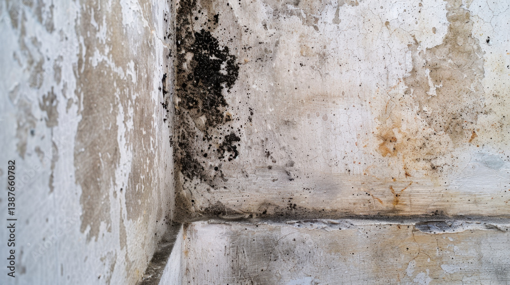 Obraz premium mold on a wall