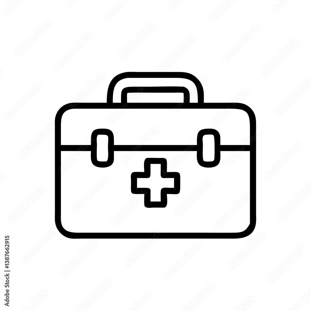 Icon of a doctorchest / first aid kit Icon of a doctorchest / first aid kit