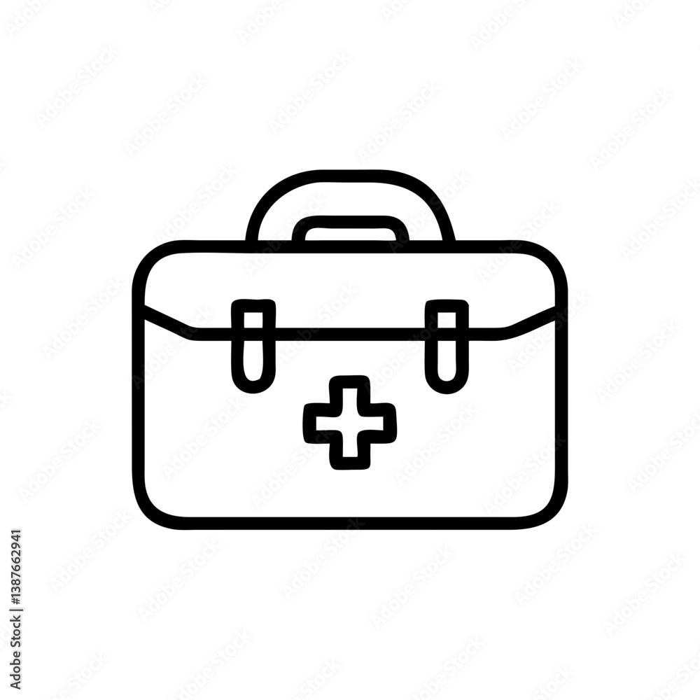Icon of a doctorchest / first aid kit Icon of a doctorchest / first aid kit