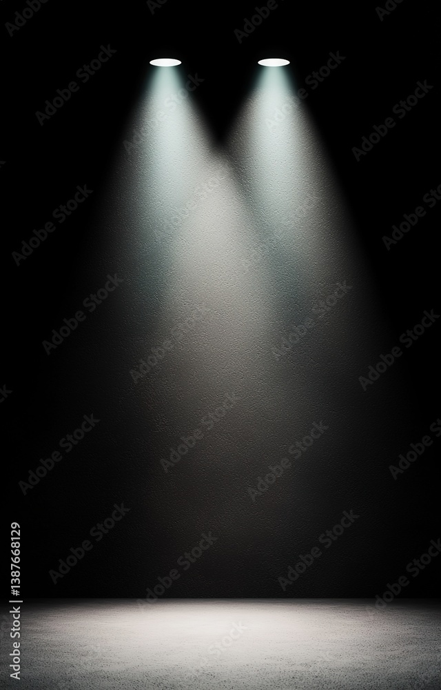 Empty dark abstract background.