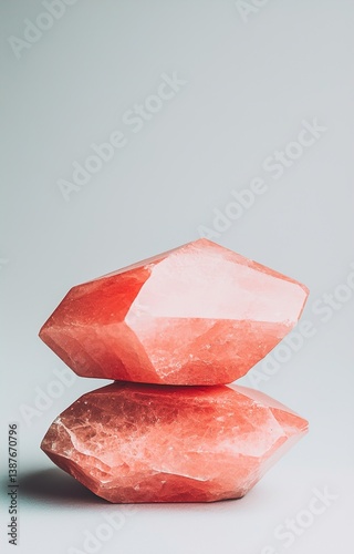 Obraz na płótnie Pink marble isolated background w salonie