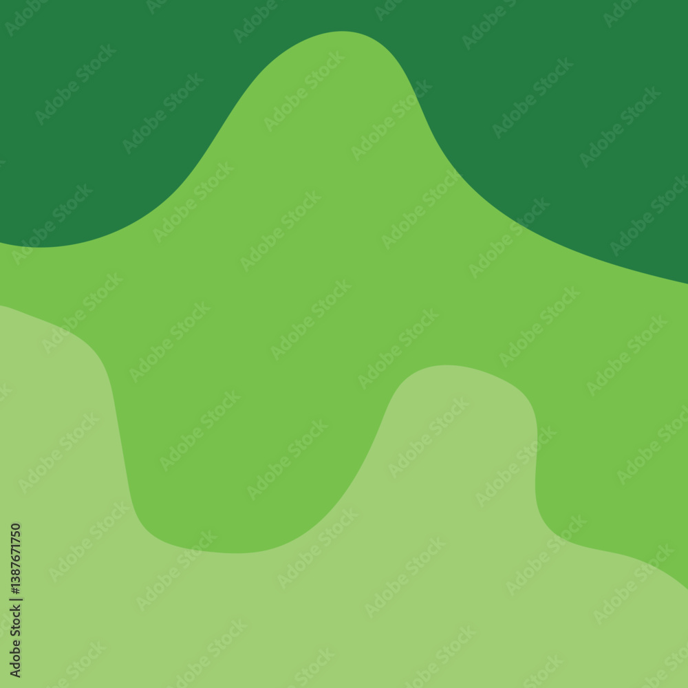 Fototapeta premium green dynamic liquid fluid flat background design