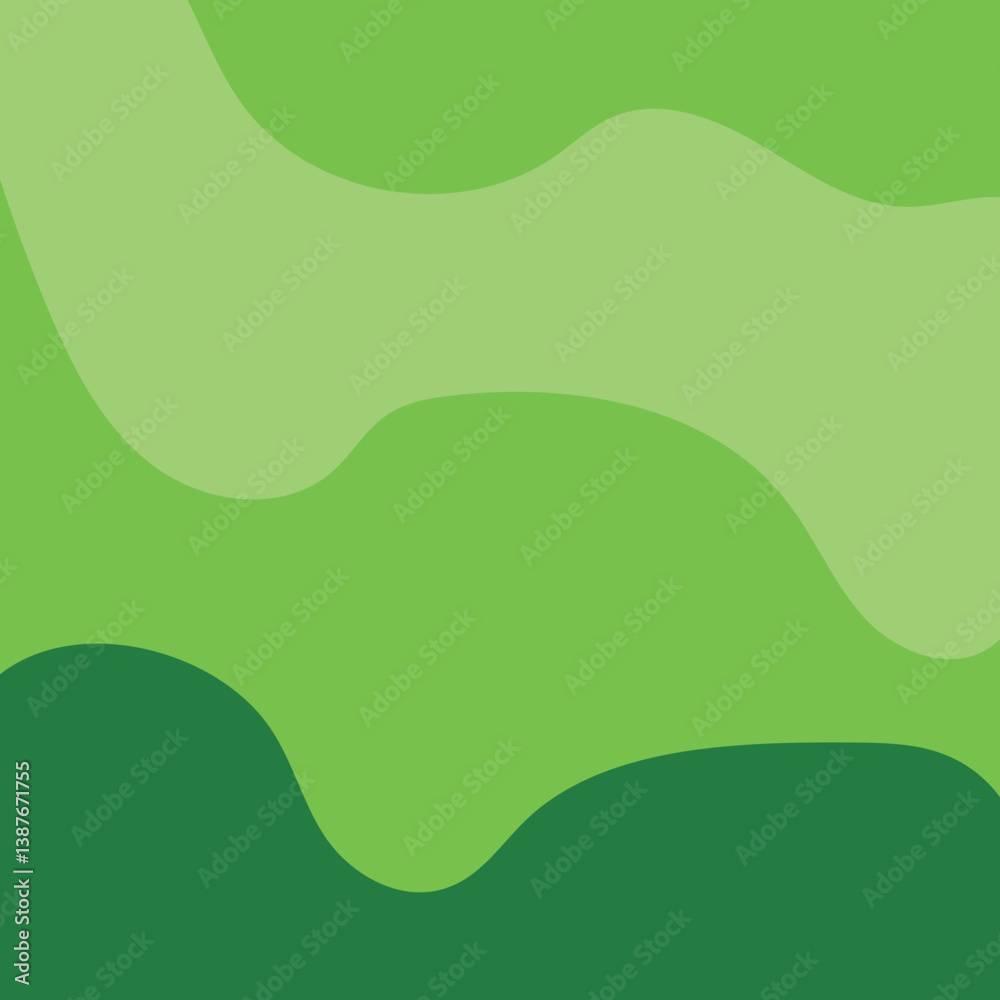 Fototapeta premium green dynamic liquid fluid flat background design