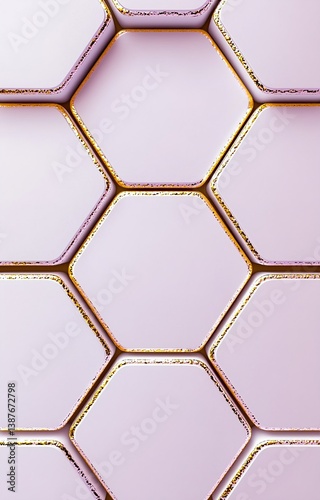 Obraz na płótnie seamless hexagon pattern w salonie
