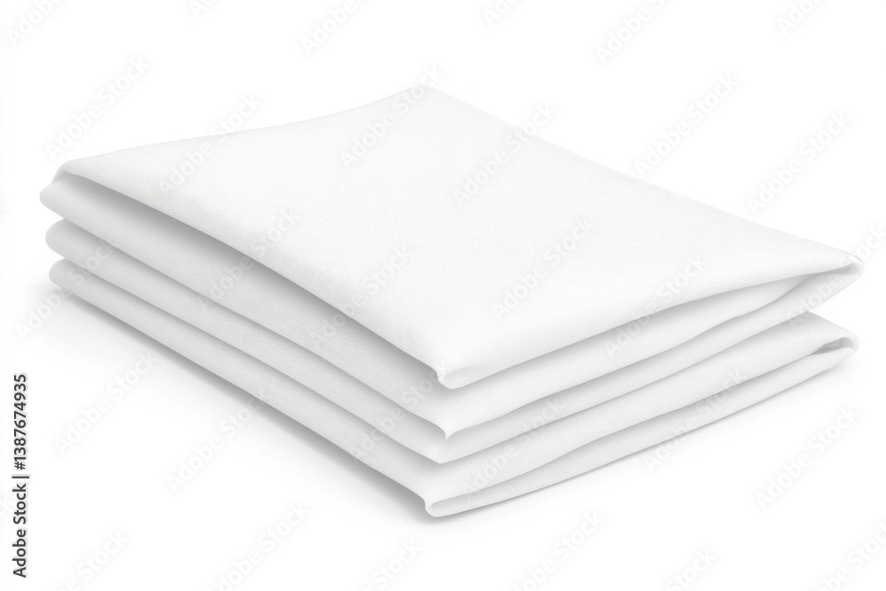 Folded white sheets Folded white sheets