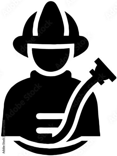 Simple Firefighter Graphic