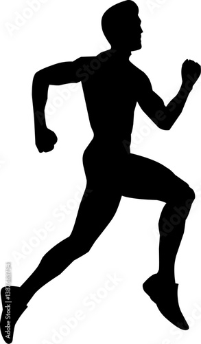 Runner silhouette vector art