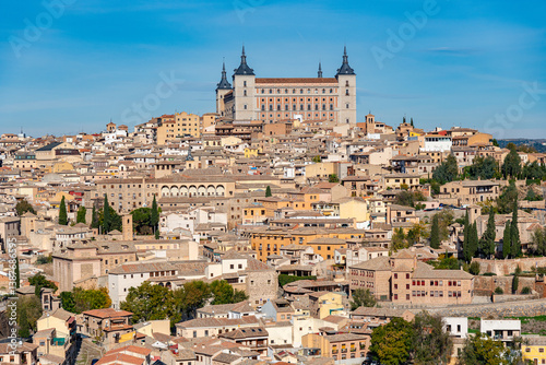Panoramic View of Toledo, Spain on a Clear Day