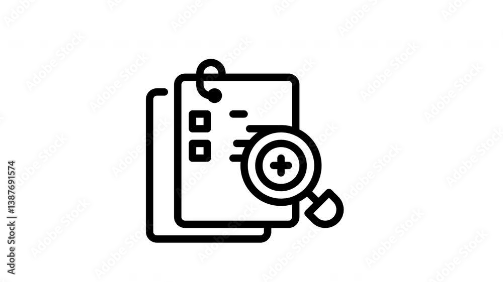 icon line motion graphic zoom icon line motion graphic zoom