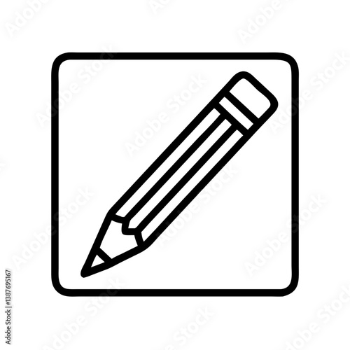 Pencil icons symbolize creativity and artistic expression. Essential for drawing, writing, and educational themes, these designs reflect the art of communication through simple tools.