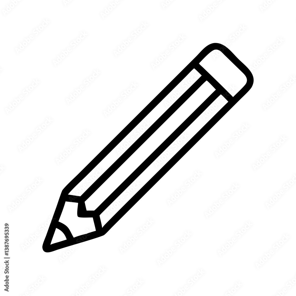Pencil icons symbolize creativity and artistic expression. Essential for drawing, writing, and educational themes, these designs reflect the art of communication through simple tools. Pencil icons symbolize creativity and artistic expression. Essential for drawing, writing, and educational themes, these designs reflect the art of communication through simple tools.