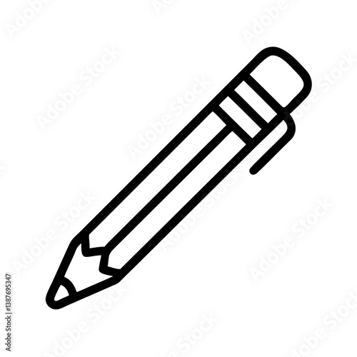Pencil icons symbolize creativity and artistic expression. Essential for drawing, writing, and educational themes, these designs reflect the art of communication through simple tools.