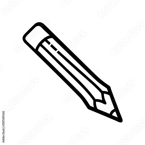 Pencil icons symbolize creativity and artistic expression. Essential for drawing, writing, and educational themes, these designs reflect the art of communication through simple tools.