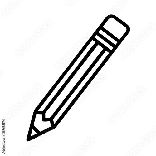 Pencil icons symbolize creativity and artistic expression. Essential for drawing, writing, and educational themes, these designs reflect the art of communication through simple tools.