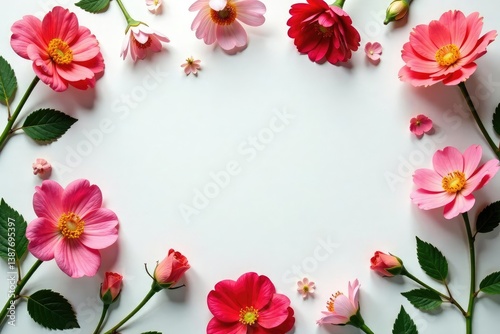 Delicate floral motifs arranged in a square grid pattern , seamless, geometric pattern
