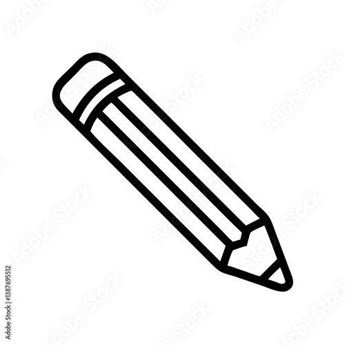 Pencil icons symbolize creativity and artistic expression. Essential for drawing, writing, and educational themes, these designs reflect the art of communication through simple tools.