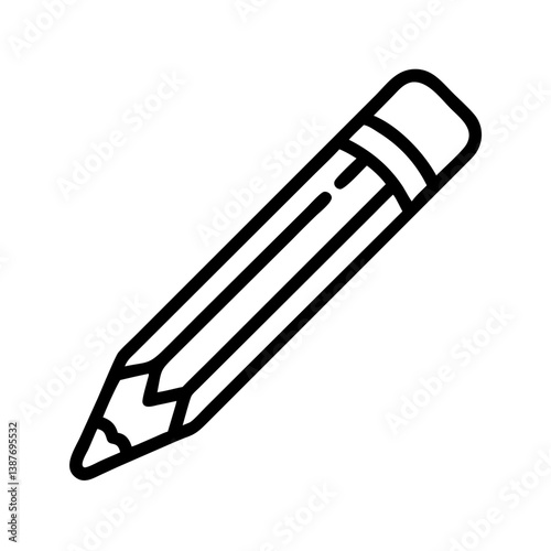 Pencil icons symbolize creativity and artistic expression. Essential for drawing, writing, and educational themes, these designs reflect the art of communication through simple tools.