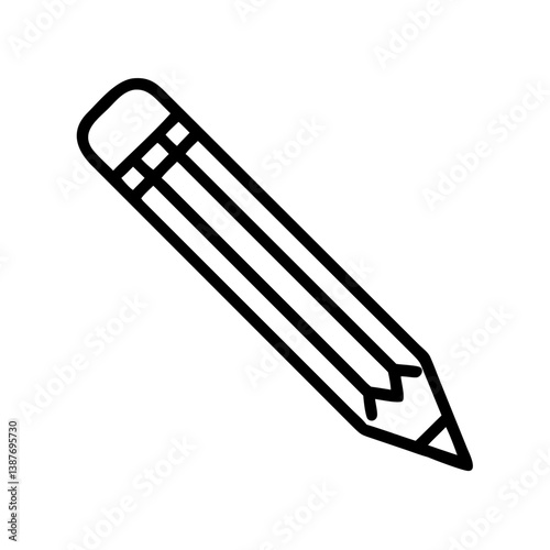 Pencil icons symbolize creativity and artistic expression. Essential for drawing, writing, and educational themes, these designs reflect the art of communication through simple tools.