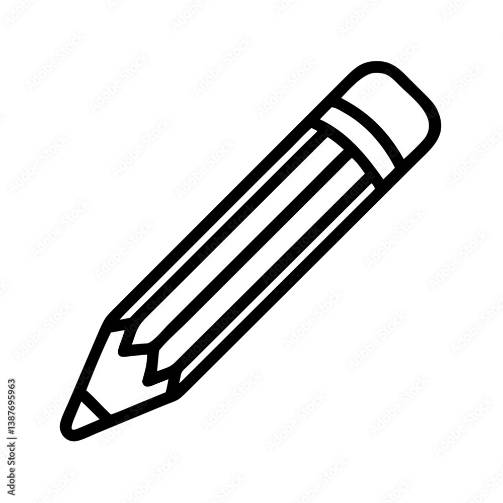 Pencil icons symbolize creativity and artistic expression. Essential for drawing, writing, and educational themes, these designs reflect the art of communication through simple tools. Pencil icons symbolize creativity and artistic expression. Essential for drawing, writing, and educational themes, these designs reflect the art of communication through simple tools.