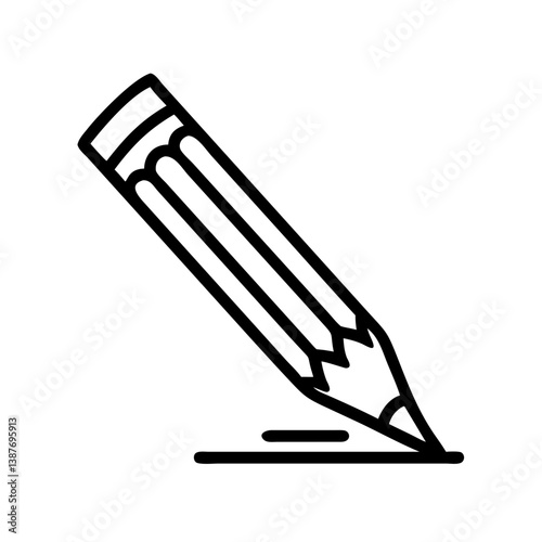 Pencil icons symbolize creativity and artistic expression. Essential for drawing, writing, and educational themes, these designs reflect the art of communication through simple tools.
