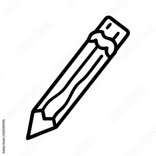 Pencil icons symbolize creativity and artistic expression. Essential for drawing, writing, and educational themes, these designs reflect the art of communication through simple tools.