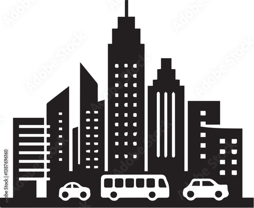 City silhouette vector
